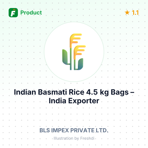 Indian Basmati Rice 4.5 kg Bags – summary card, no photo uploaded yet