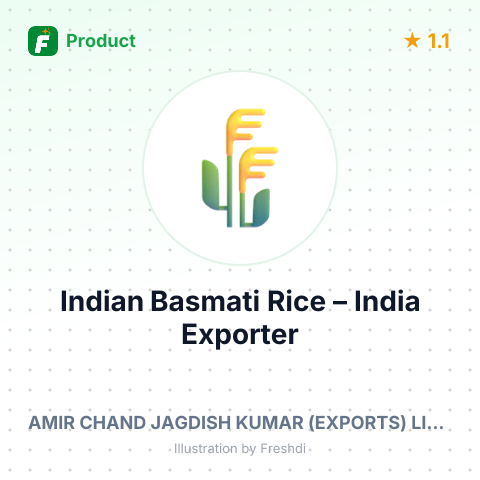 Indian Basmati Rice (Grade B) – summary card, no photo uploaded yet