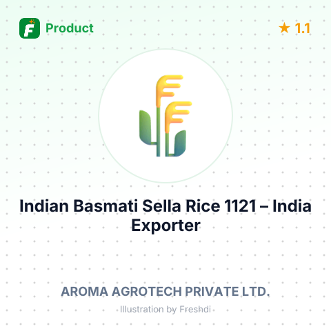 Indian Basmati Sella Rice 1121 – summary card, no photo uploaded yet