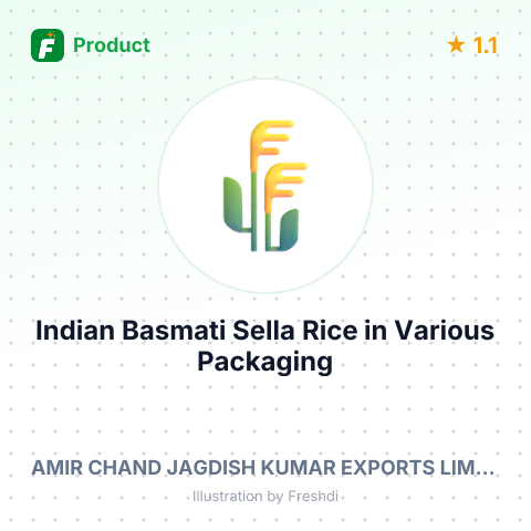 Indian Basmati Sella Rice in Various Packaging – product summary card, no photo uploaded yet