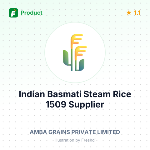 Indian Basmati Steam Rice 1509 – summary card, no photo uploaded yet