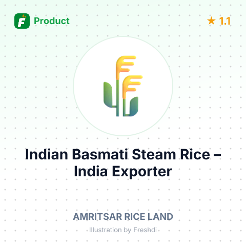Indian Basmati Steam Rice – summary card, no photo uploaded yet