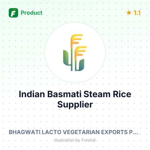 Indian Basmati Steam Rice – summary card, no photo uploaded yet