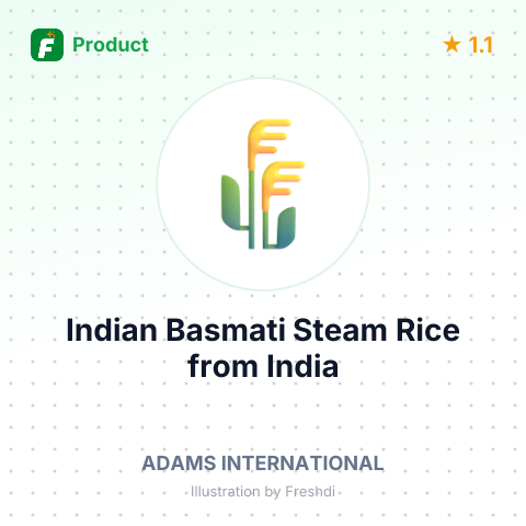 Indian Basmati Steam Rice – summary card, no photo uploaded yet