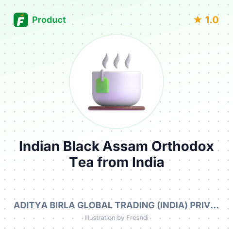 Indian Black Assam Orthodox Tea – summary card, no photo uploaded yet