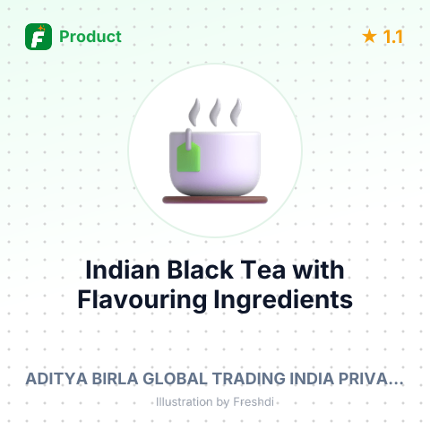 Indian Black Tea with Flavouring Ingredients – summary card, no photo uploaded yet