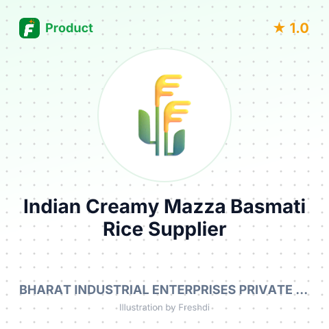 Indian Creamy Mazza Basmati Rice – product summary card, no photo uploaded yet