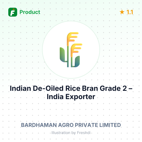 Indian De-Oiled Rice Bran Grade 2 – summary card, no photo uploaded yet