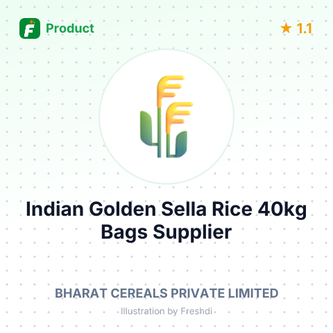 Indian Golden Sella Rice (Parboiled) 40kg Bags – summary card, no photo uploaded yet
