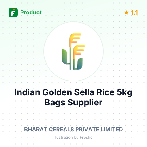Indian Golden Sella Rice (Parboiled) 5kg Bags – summary card, no photo uploaded yet