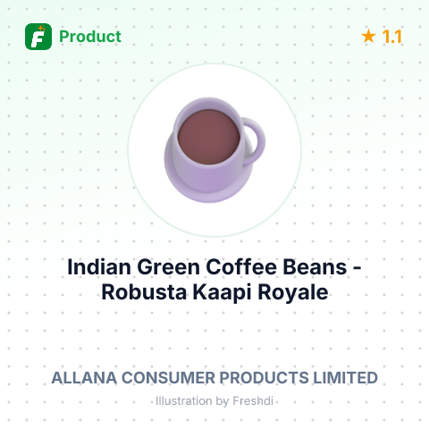 Indian Green Coffee Beans - Robusta Kaapi Royale – summary card, no photo uploaded yet