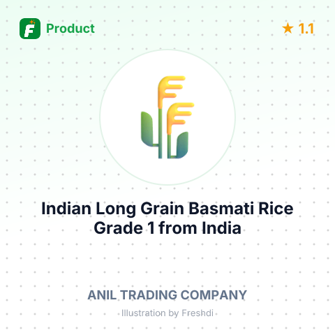 Indian Long Grain Basmati Rice Grade 1 – summary card, no photo uploaded yet