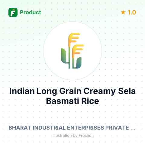 Indian Long Grain Creamy Sela Basmati Rice – summary card, no photo uploaded yet