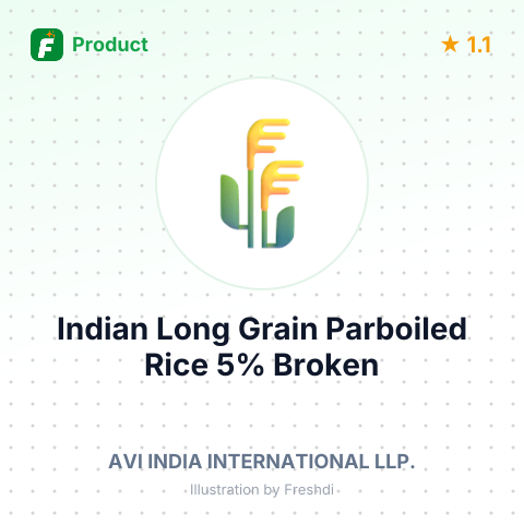 Indian Long Grain Parboiled Rice 5% Broken – summary card, no photo uploaded yet