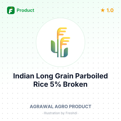 Indian Long Grain Parboiled Rice 5% Broken – summary card, no photo uploaded yet