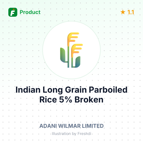 Indian Long Grain Parboiled Rice 5% Broken – summary card, no photo uploaded yet