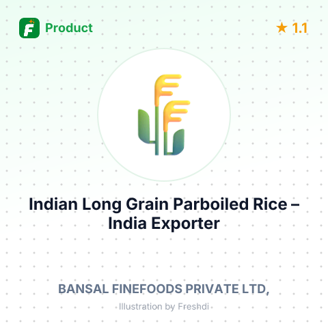 Indian Long Grain Parboiled Rice – summary card, no photo uploaded yet