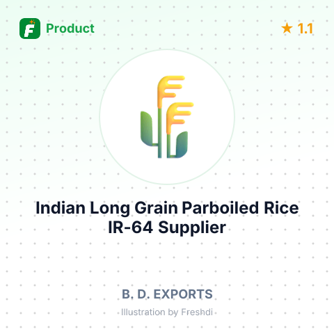 Indian Long Grain Parboiled Rice IR-64 – summary card, no photo uploaded yet