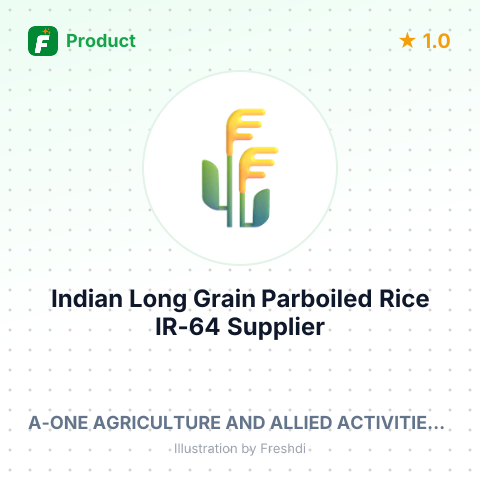Indian Long Grain Parboiled Rice IR-64 – summary card, no photo uploaded yet