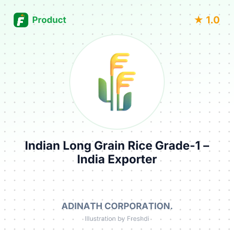 Indian Long Grain Rice Grade-1 – summary card, no photo uploaded yet