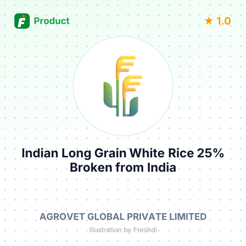 Indian Long Grain White Rice 25% Broken – summary card, no photo uploaded yet