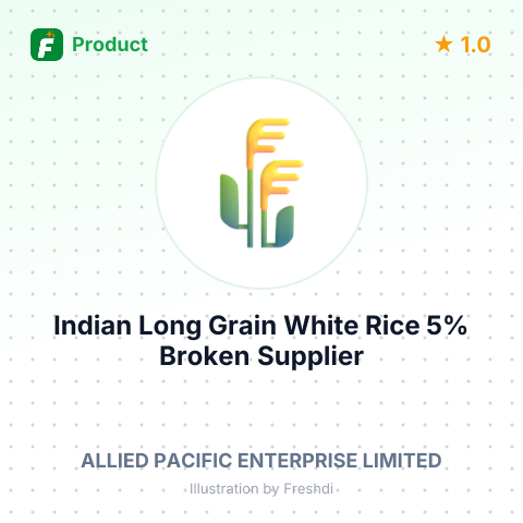 Indian Long Grain White Rice 5% Broken – summary card, no photo uploaded yet