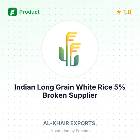 Indian Long Grain White Rice 5% Broken – summary card, no photo uploaded yet