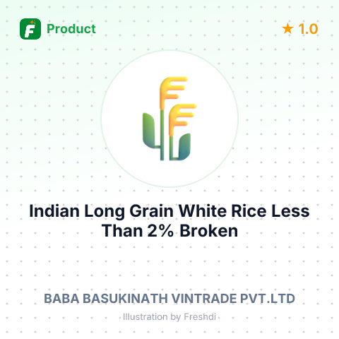 Indian Long Grain White Rice Less Than 2% Broken – summary card, no photo uploaded yet