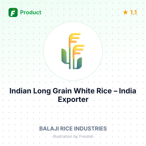 Indian Long Grain White Rice – product summary card, no photo uploaded yet