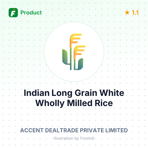 Indian Long Grain White Wholly Milled Rice – summary card, no photo uploaded yet