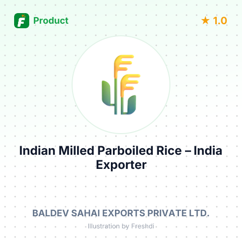 Indian Milled Parboiled Rice – summary card, no photo uploaded yet