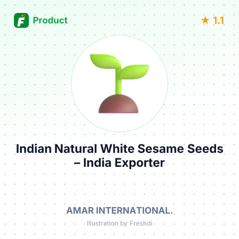 Indian Natural White Sesame Seeds – summary card, no photo uploaded yet