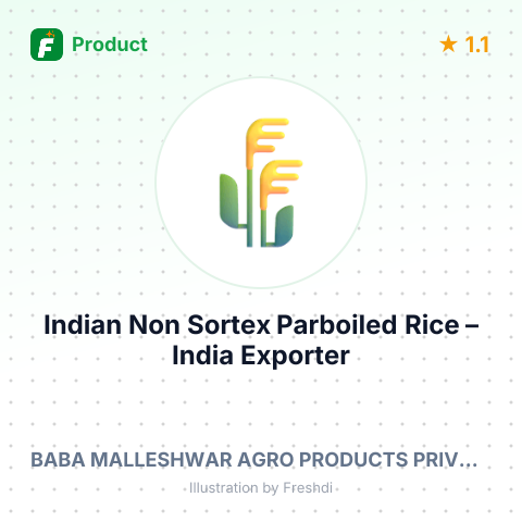 Indian Non Sortex Parboiled Rice – summary card, no photo uploaded yet