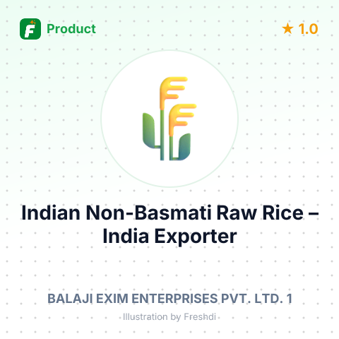 Indian Non-Basmati Raw Rice – product summary card, no photo uploaded yet