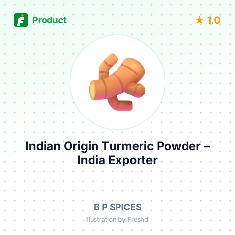 Indian Origin Turmeric Powder – summary card, no photo uploaded yet