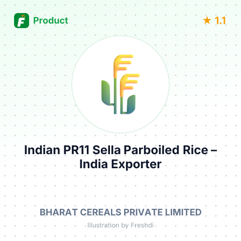 Indian PR11 Sella Parboiled Rice – summary card, no photo uploaded yet
