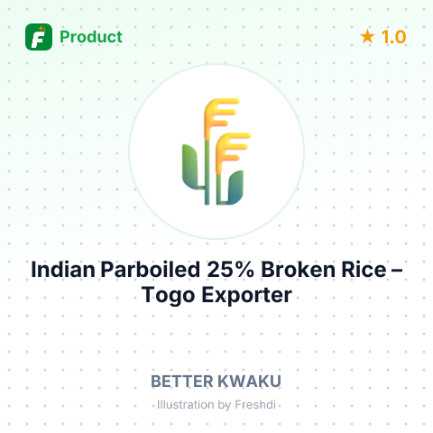 Indian Parboiled 25% Broken Rice – summary card, no photo uploaded yet