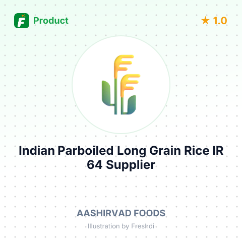 Indian Parboiled Long Grain Rice IR 64 – summary card, no photo uploaded yet
