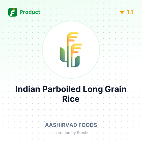 Indian Parboiled Long Grain Rice – summary card, no photo uploaded yet