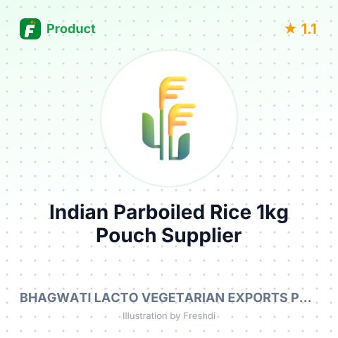 Indian Parboiled Rice 1kg Pouch – summary card, no photo uploaded yet