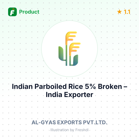 Indian Parboiled Rice, 5% Broken – summary card, no photo uploaded yet