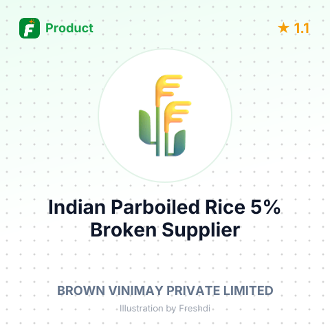 Indian Parboiled Rice 5% Broken (Non Basmati) – summary card, no photo uploaded yet