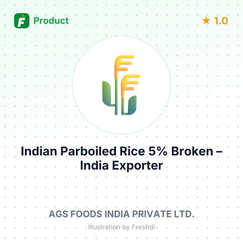 Indian Parboiled Rice 5% Broken – summary card, no photo uploaded yet