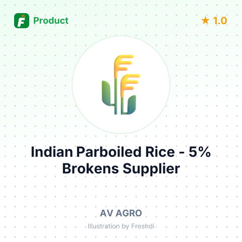 Indian Parboiled Rice - 5% Brokens – summary card, no photo uploaded yet