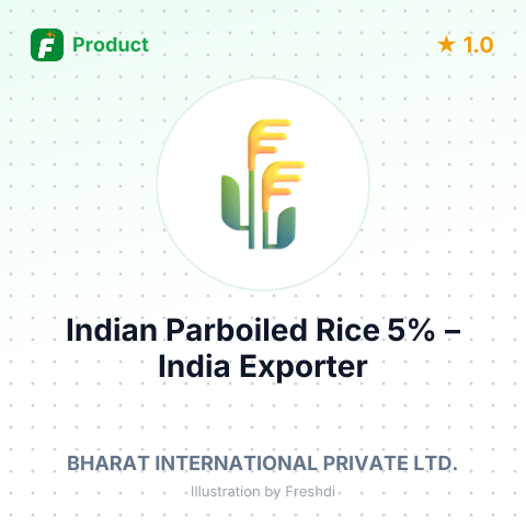 Indian Parboiled Rice 5% (Silky Sortex) – summary card, no photo uploaded yet