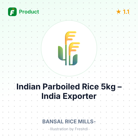 Indian Parboiled Rice 5kg – summary card, no photo uploaded yet