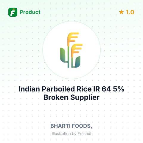 Indian Parboiled Rice IR 64 5% Broken (Non Basmati) – summary card, no photo uploaded yet