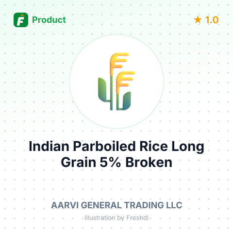 Indian Parboiled Rice Long Grain 5% Broken – summary card, no photo uploaded yet
