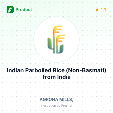 Indian Parboiled Rice (Non-Basmati) – summary card, no photo uploaded yet