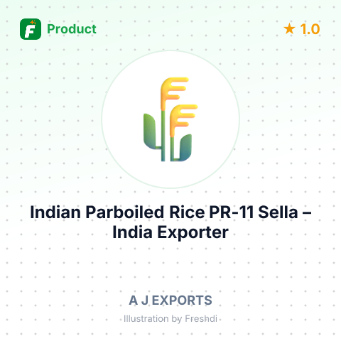 Indian Parboiled Rice PR-11 Sella – summary card, no photo uploaded yet